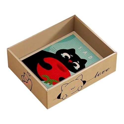 Miyanvuo Katzen Kratzbrett - Pappe Kratzbrett Für Katzen | Kratzspielzeug Aus Wellpappe Anti-Kratz Möbelschutz Und Langeweile Abbau Für Haustiere von Miyanvuo