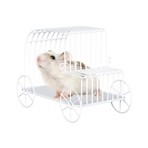 Miyanvuo Kleintier Hängematte - Eisendraht Gitter Spielzeug Für Hamster - Käfig Hängeschaukel Nest Haustierzubehör Für Streifenhörnchen Kleintiere Spielen Zwergkaninchen von Miyanvuo