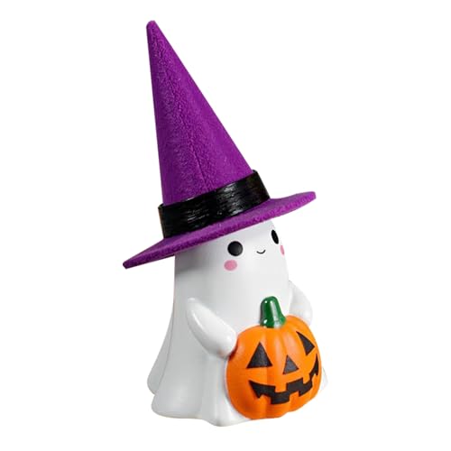 Miyanvuo Leuchtende Geister Deko, Halloween Geister mit Hexenhüten, Saisonale LED Dekofigur für Zuhause Kamin Tisch Party Deko Miyanvuo Leuchtende Geister Deko, Halloween Geister mit Hexenhüten, Saisonale LED Dekofigur für Zuhause Kamin Tisch Party Deko von Miyanvuo