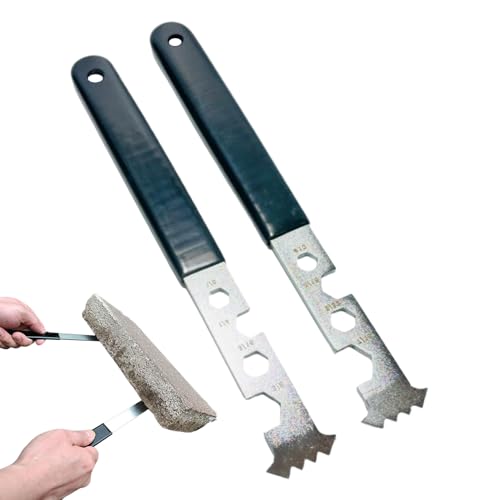 Miyanvuo Paver Extractor Tool 2 Teile, Pflasterstein Ziehwerkzeug, Manuelle Hebestange für Terrassen Sockelsteine Garten Gehweg Fugenfüller Auffahrt von Miyanvuo