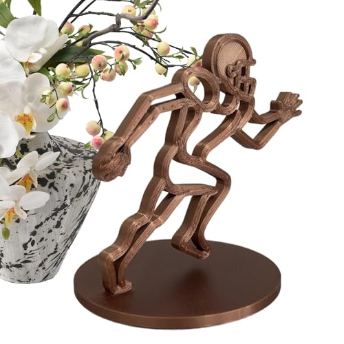 Miyanvuo Schreibtisch Figuren - Spieler Strichkunst Sport Skulptur | Statuen Ästhetik Für Wohnzimmer Schlafzimmer Büro Wohnung Küche Bar Eingangsbereich Kamin Geburtstag Sportler Fans von Miyanvuo