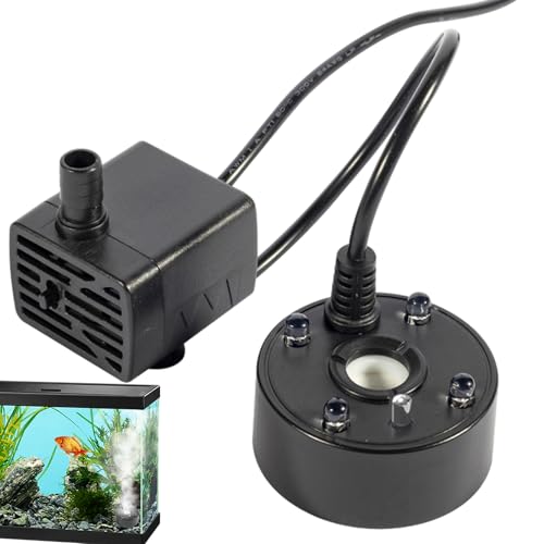 Miyanvuo Wasserzerstäuber-Nebelmaschine, Ultraschall-Nebelmaschine | Mist Fogger Pond Mister Nebelmaschine - Ultraschall-Nebelgerät, Teichnebler mit LED-Lichtern, Nebelmaschine Mister Fogger, von Miyanvuo