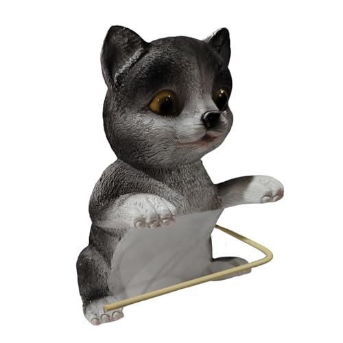 Toilettenpapierhalter Katze Klopapierhalter Wandmontage Klorollenhalter Wc Halter Rollenhalter Aus Kunstharz Toilettenpapierrollenhalter Für Katzenliebhaber, Küche Und Badzimmer von Miyanvuo