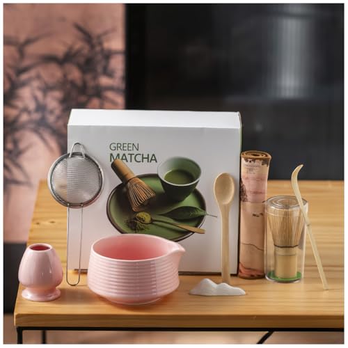 Matcha-Schneebesen-Set, Keramik-Matcha-Schneebesenhalter, Keramikschale mit Ausgießer, Matcha-Zeremonie-Zubehör, Heimküchen-Dekoration, Tee-Geschenke für Geburtstage, Halloween und Weihnachten, 8 Matcha-Schneebesen-Set, Keramik-Matcha-Schneebesenhalter, Keramikschale mit Ausgießer, Matcha-Zeremonie-Zubehör, Heimküchen-Dekoration, Tee-Geschenke für Geburtstage, Halloween und Weihnachten, 8 von Miyxsin