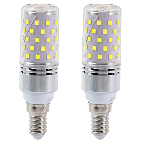Mizlay E14 LED Glühbirne 9W Kaltweiß 6000K, E14 Edison Schraubbirne (SES) 1200LM, entspricht 100W Halogenbirne, E14 LED Maisbirne für Schreibtischlampe, nicht dimmbar, AC 175-250V, 2er Pack von Mizlay