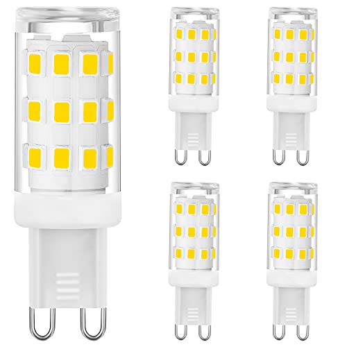 Mizlay G9 LED Lampen Nein Flicker 3W Entspricht 20W 25W 28W 33W Halogenlampen, G9 Glühbirnen Naturweiß 4000K, Nicht Dimmbar, G9 Sockel Energiesparende LED Lampe, CRI>85, AC 220-240V, 5er Pack von Mizlay