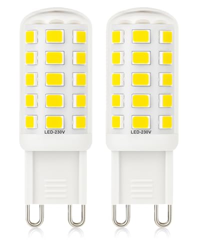 Mizlay G9 LED Lampen Kein Flimmern 3W/580lm Entspricht 20W 25W 28W 33W Halogenlampen, G9 Glühbirnen, Nicht Dimmbar, GU9 Sockel Energiesparende LED Lampe, CRI>85, AC 220-240V (Kaltweiß 6000K, 2 Stück) Mizlay G9 LED Lampen Kein Flimmern 3W/580lm Entspricht 20W 25W 28W 33W Halogenlampen, G9 Glühbirnen, Nicht Dimmbar, GU9 Sockel Energiesparende LED Lampe, CRI>85, AC 220-240V (Kaltweiß 6000K, 2 Stück) von Mizlay
