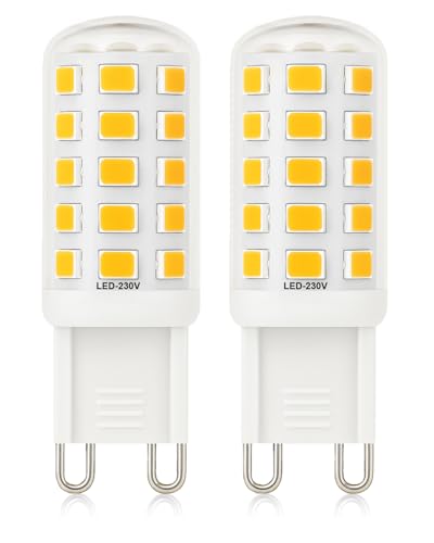 Mizlay G9 LED Lampen Kein Flimmern 3W/580lm Entspricht 20W 25W 28W 33W Halogenlampen, G9 Glühbirnen, Nicht Dimmbar, GU9 Sockel Energiesparende LED Lampe, CRI>85, AC 220-240V (Warmweiß 3000K, 2 Stück) Mizlay G9 LED Lampen Kein Flimmern 3W/580lm Entspricht 20W 25W 28W 33W Halogenlampen, G9 Glühbirnen, Nicht Dimmbar, GU9 Sockel Energiesparende LED Lampe, CRI>85, AC 220-240V (Warmweiß 3000K, 2 Stück) von Mizlay