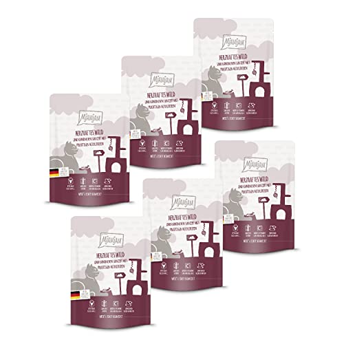 MjAMjAM - Premium Nassfutter für Katzen - Quetschie - herzhaftes Wild & Kaninchen mit fruchtigen Heidelbeeren, 6er Pack (6 x 300 g) getreidefrei mit extra viel Fleisch MjAMjAM - Premium Nassfutter für Katzen - Quetschie - herzhaftes Wild & Kaninchen mit fruchtigen Heidelbeeren, 6er Pack (6 x 300 g) getreidefrei mit extra viel Fleisch von MjAMjAM