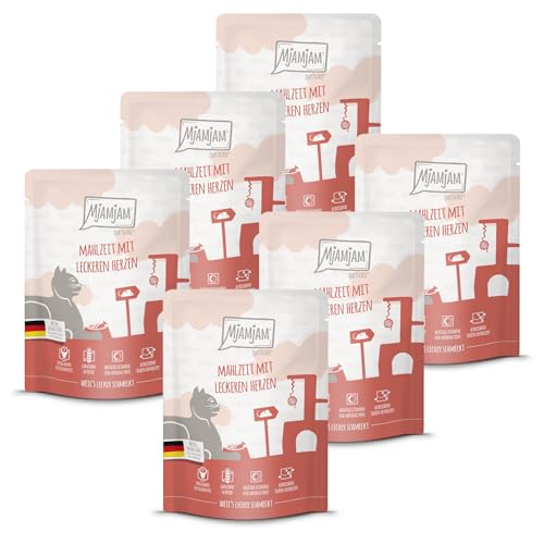 MjAMjAM - Premium Nassfutter für Katzen - Quetschie - leckeres Rind an gedämpftem Kürbis, 6er Pack (6 x 300 g), getreidefrei mit extra viel Fleisch MjAMjAM - Premium Nassfutter für Katzen - Quetschie - leckeres Rind an gedämpftem Kürbis, 6er Pack (6 x 300 g), getreidefrei mit extra viel Fleisch von MjAMjAM