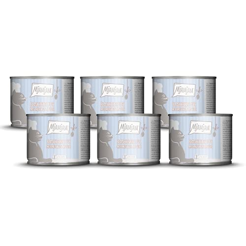 MjAMjAM - Premium Nassfutter für Katzen - blanchierte Pute mit Muscheln an Soße, 6er Pack (6 x 185 g), getreidefrei mit extra viel Fleisch MjAMjAM - Premium Nassfutter für Katzen - blanchierte Pute mit Muscheln an Soße, 6er Pack (6 x 185 g), getreidefrei mit extra viel Fleisch von MjAMjAM