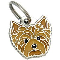 Hundemarke Mit Gravur, Mjavhov, Yorkshire Terrier Braun von MjavHov