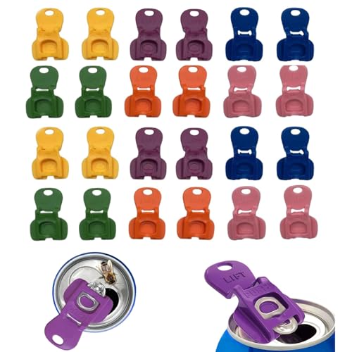 Mkasbn Easy Tab Opener & Drink Protector, Beverage Can Top Opener, Sealing Simple Plastic Dustproof Bottle Opener, Drink Can Protector Cap for Soda, Beer, Cola, Shields from Bugs, Bees, Dust (12) von Mkasbn