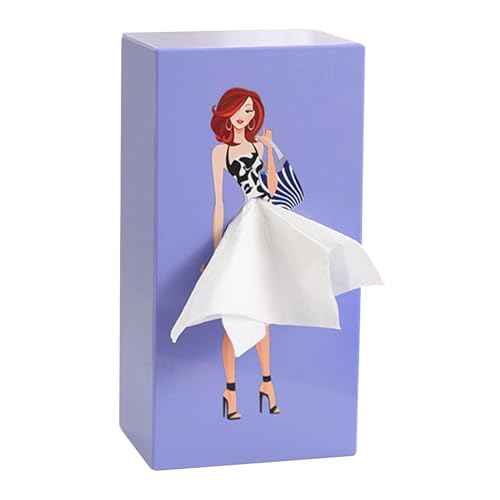 Taschentuchbox-Abdeckung mit fliegendem Rock, Marilyns Monroes Taschentuchbox-Halter, kreativer Taschentuchbox-Halter mit Deckel für, multifunktionaler interessanter Serviettenhalter() von Mkiujhn