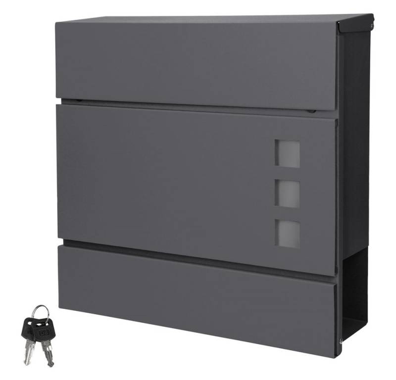 ML-DESIGN Briefkasten Wandbriefkasten Postkasten Design Briefkastenanlage Postbox, Standbriefkasten mit Zeitungsfach inkl. 2 Schlüssel Stahl ML-DESIGN Briefkasten Wandbriefkasten Postkasten Design Briefkastenanlage Postbox, Standbriefkasten mit Zeitungsfach inkl. 2 Schlüssel Stahl von Ml-Design