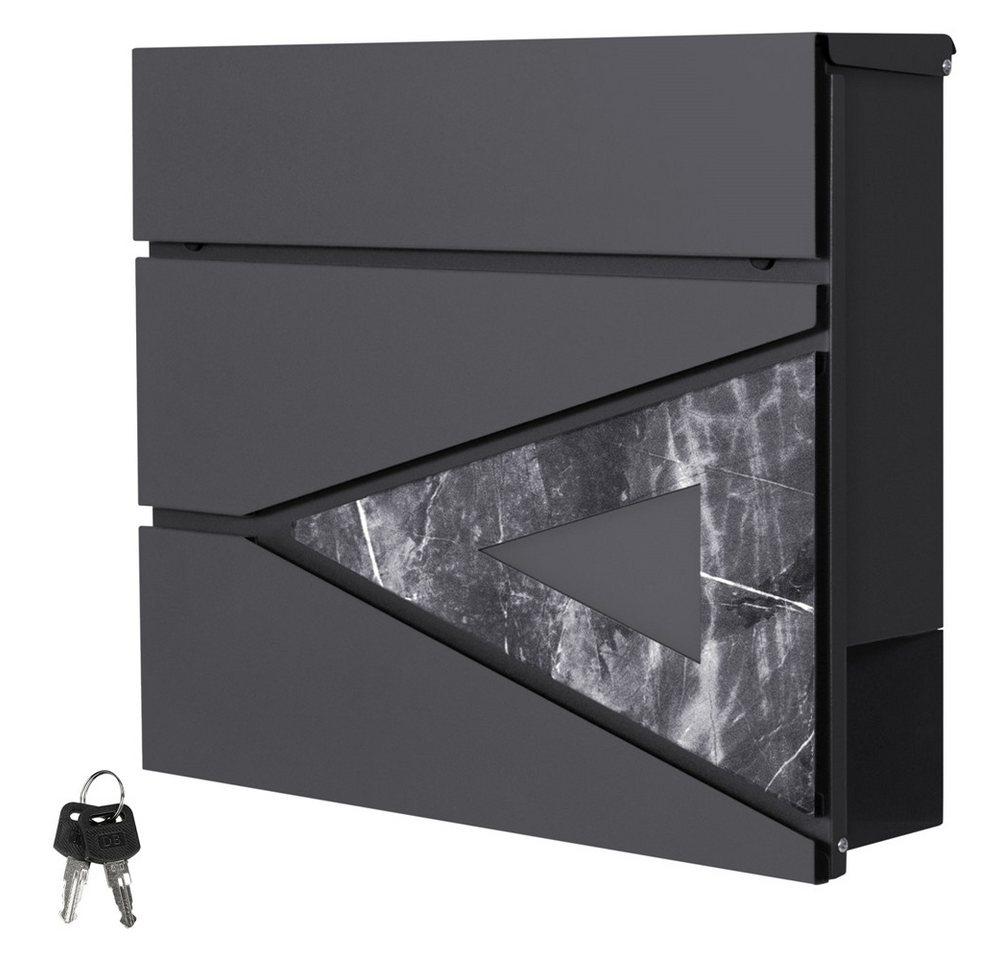 ML-DESIGN Briefkasten Postkasten mit Zeitungsfach, abschließbar 2 Schlüssel, Wandmontage, Mailbox Wandbriefkasten mit Zeitungsrolle für Wandmontage ML-DESIGN Briefkasten Postkasten mit Zeitungsfach, abschließbar 2 Schlüssel, Wandmontage, Mailbox Wandbriefkasten mit Zeitungsrolle für Wandmontage von Ml-Design