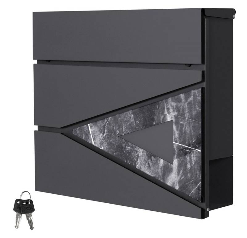 ML-DESIGN Briefkasten Postkasten mit Zeitungsfach, abschließbar 2 Schlüssel, Wandmontage, Mailbox Wandbriefkasten mit Zeitungsrolle für Wandmontage ML-DESIGN Briefkasten Postkasten mit Zeitungsfach, abschließbar 2 Schlüssel, Wandmontage, Mailbox Wandbriefkasten mit Zeitungsrolle für Wandmontage von Ml-Design