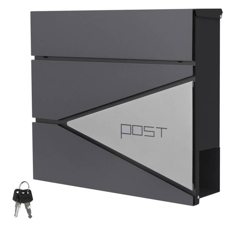 ML-DESIGN Briefkasten Postkasten mit Zeitungsfach, abschließbar 2 Schlüssel, Wandmontage, Mailbox Wandbriefkasten mit Zeitungsrolle für Wandmontage ML-DESIGN Briefkasten Postkasten mit Zeitungsfach, abschließbar 2 Schlüssel, Wandmontage, Mailbox Wandbriefkasten mit Zeitungsrolle für Wandmontage von Ml-Design