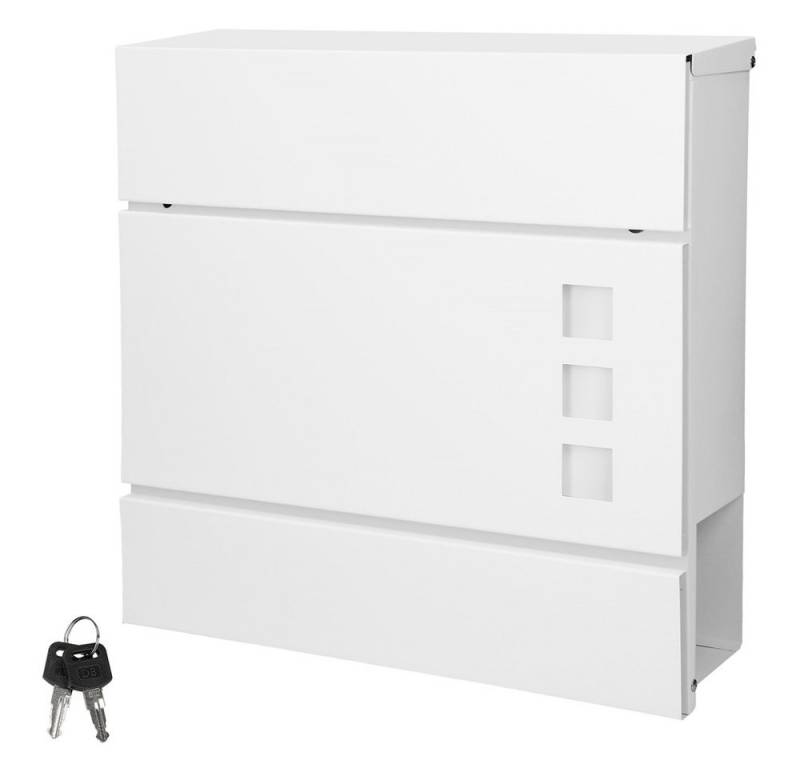 ML-DESIGN Briefkasten Wandbriefkasten Postkasten Design Briefkastenanlage Postbox, Standbriefkasten mit Zeitungsfach inkl. 2 Schlüssel Stahl ML-DESIGN Briefkasten Wandbriefkasten Postkasten Design Briefkastenanlage Postbox, Standbriefkasten mit Zeitungsfach inkl. 2 Schlüssel Stahl von Ml-Design