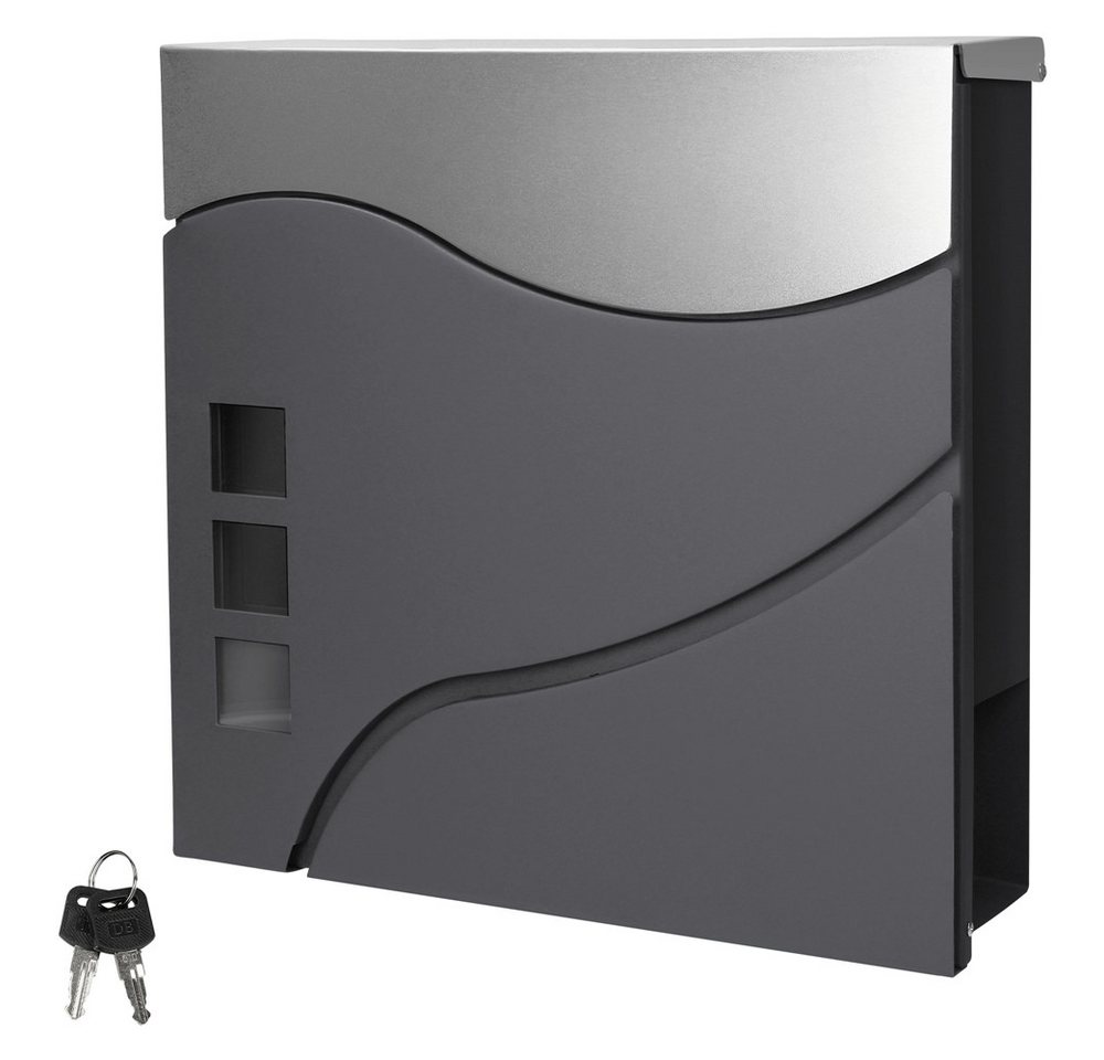ML-DESIGN Briefkasten Wandbriefkasten Postkasten Design Briefkastenanlage Postbox, Standbriefkasten mit Zeitungsfach inkl. 2 Schlüssel Stahl ML-DESIGN Briefkasten Wandbriefkasten Postkasten Design Briefkastenanlage Postbox, Standbriefkasten mit Zeitungsfach inkl. 2 Schlüssel Stahl von Ml-Design