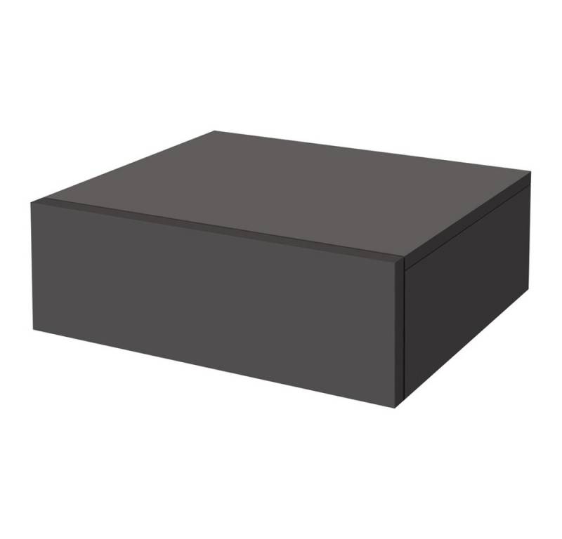ML-DESIGN Nachttisch Nachtschrank hängend mit Schublade grifflos, Holzwerkstoff, Wandmonta (1-St), Nachtkonsole Wandboard Wandregal Wandschrank Dunkelgrau von Ml-Design