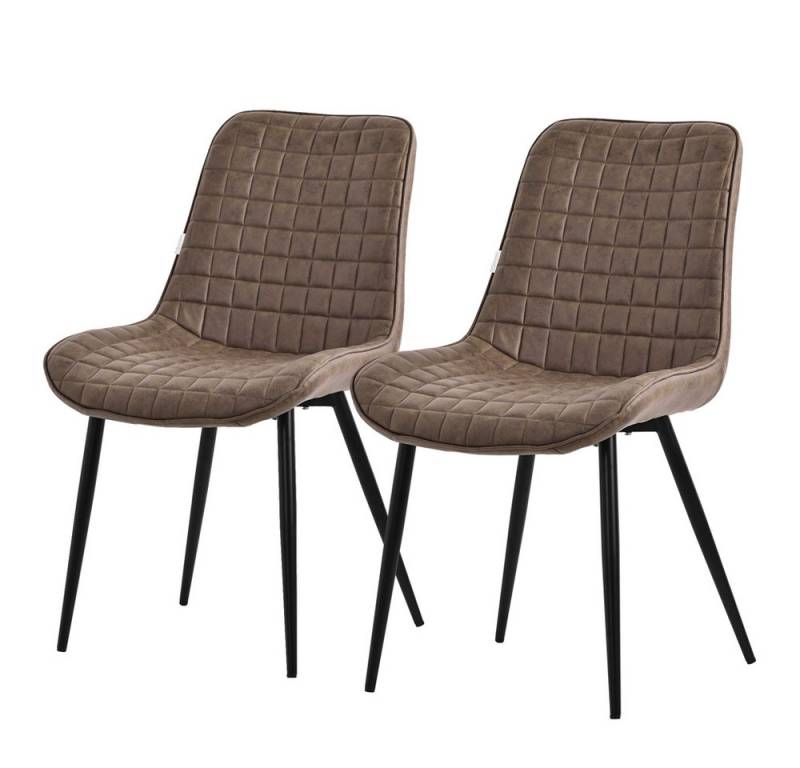 ML-DESIGN Stuhl Esszimmerstühle mit Rückenlehne moderne Design Lounge Küchenstühle (2 St), Polsterstuhl Esstischstühle 2er Set Küchenstuhl PU-Leder von Ml-Design