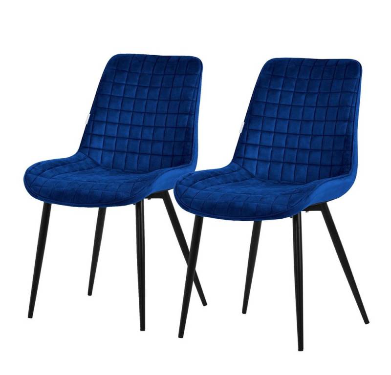 ML-DESIGN Stuhl Esszimmerstühle mit Rückenlehne moderne Design Lounge Küchenstühle (2 St), Polsterstuhl Esstischstühle 2er Set Küchenstuhl Samt von Ml-Design