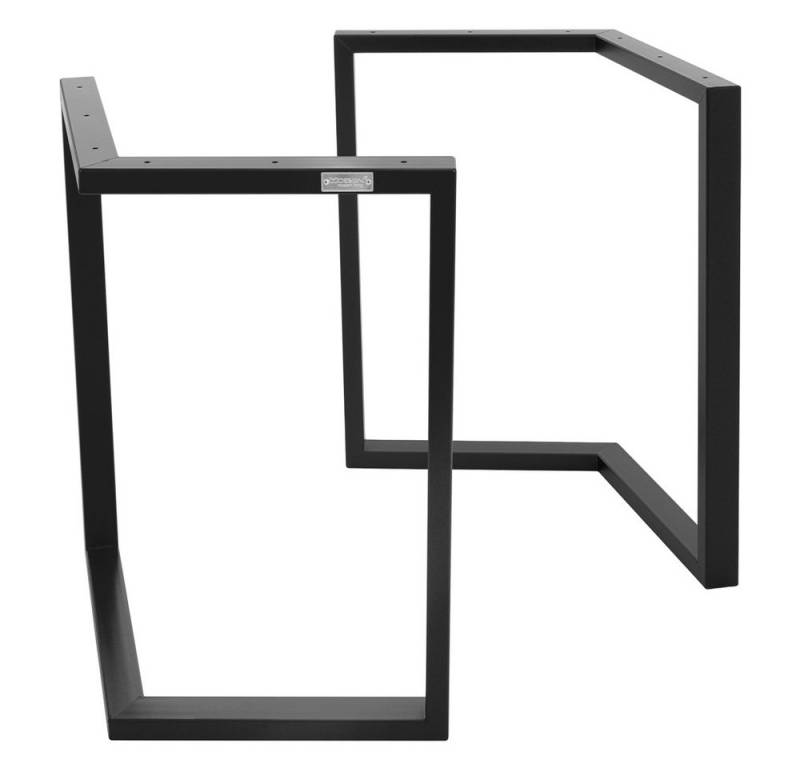 ML-DESIGN Tischbein 2er Set Tischgestell Bankkufen Tischkufen Möbelfüße aus Stahl, Kufengestell Bankkufen für Couchtisch/Sitzbank DIY-Projekte von Ml-Design