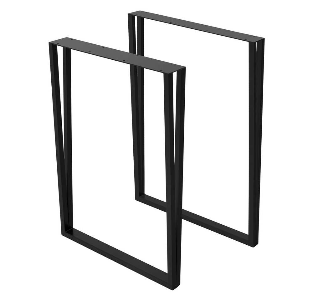 ML-DESIGN Tischbein 2er Set Tischgestell aus Metall Industrial-Design für DIY Projekte, Tischkufen 50x71,5 cm Schwarz Metall Möbelfüße für DIY-Projekte ML-DESIGN Tischbein 2er Set Tischgestell aus Metall Industrial-Design für DIY Projekte, Tischkufen 50x71,5 cm Schwarz Metall Möbelfüße für DIY-Projekte von Ml-Design
