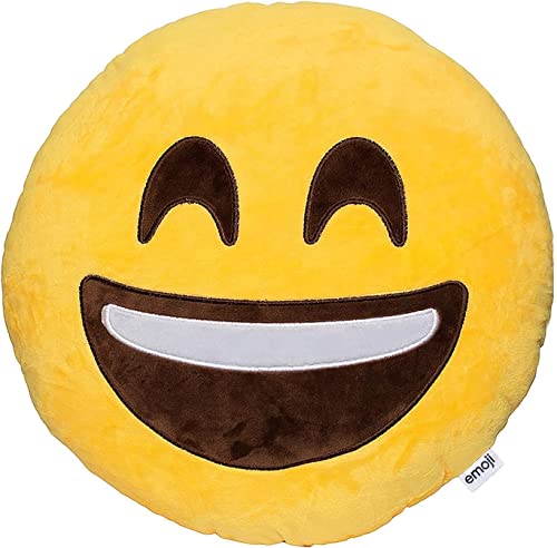 Emoji Kissen, 31 cm Kreativität Smiley Rund Niedlich Weich Plüsch Kissen für Auto, Büro, Haus von Mlian