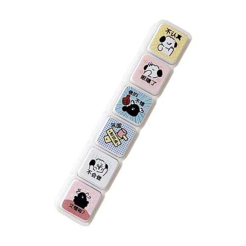Creative Stempel Journal Dekorativ 6 Muster In 1 Cartoon Photosensitive Schnelltrocknen Für Scrapbooking Album Versiegelungsstempel Creative Stempel Journal Dekorativ 6 Muster In 1 Cartoon Photosensitive Schnelltrocknen Für Scrapbooking Album Versiegelungsstempel von Mllepjdh