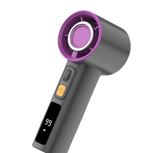 Digitaler Multiphasen-Ventilator, effizient, leise, leistungsstark, großer Akku, ABS-Textur wiederaufladbar, für Reisen im Freien von Mllepjdh