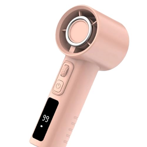 Digitaler Multiphasen-Ventilator, effizient, leise, leistungsstark, großer Akku, ABS-Textur wiederaufladbar, für Reisen im Freien von Mllepjdh