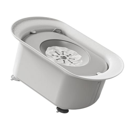 Mllepjdh Hunde Wasserspender Spill Proof Bowl Spill Proof Design Für Große Hundeschlupfresistent Slow Feeder Dog Bowl Mit Griffen von Mllepjdh
