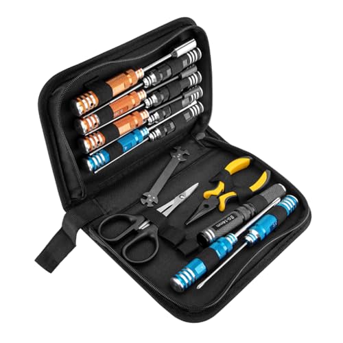 Mllepjdh 14pc Professional Grade Solides Hexagonales Schlüsselwerkzeug Für Drohnen Hubschrauberwartung Und Haushandwerksprojekte Anodierte Hexagonale Schraubendrehersammlung von Mllepjdh