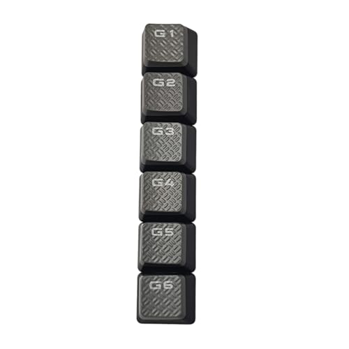 Mllepjdh 6 Schlüssel G1/2/3/4/5/6 rutschfeste ABS Tastenkappen Mit Hintergrundbeleuchtung Tastenkappe Für Strafe K95-Tastatur Besten Für G1/2/3/4/5/6 Tastenkappe von Mllepjdh