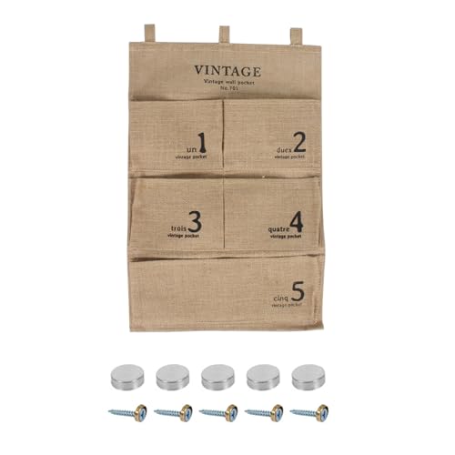 Mllepjdh Hanging Storage Bag Organisatoren Mit Taschen Türschrank Organisatoren Für Wand Oder Tür Schlafzimmer Badezimmer Büro Und Küche Entstörung Werkzeug von Mllepjdh