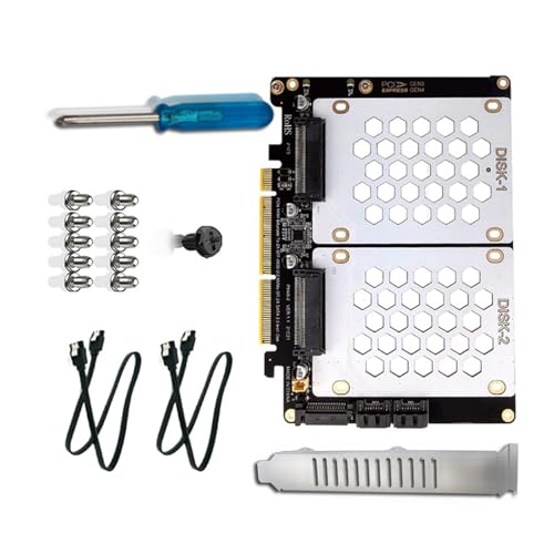 Mllepjdh PH46-2 2 5-Zoll Festplatte Bis 2 Bay Adapter Einfache Installation Für Desktops Und Arbeitsort von Mllepjdh
