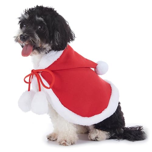 Niedliches Weihnachtsmann-Kostüm für Hunde, Haustier-Zubehör, Foto-Requisiten, geeignet für Katzen und Hunde, Haustier-Weihnachtskleidung für Jungen und Hunde von Mllepjdh