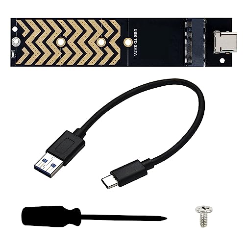 TypeC Zu M.2 Adapter M2-NGFF SSD Gehäuse Adapter M.2 M Key B+M/Keys Zu USB 3.2 TypeC Konverter Unterstützt SSD 2230-2280 Festplattenanschluss Computerzubehör M.2 NGFF Festplatte USB3.2 GEN-2 6 Gbit/s von Mllepjdh