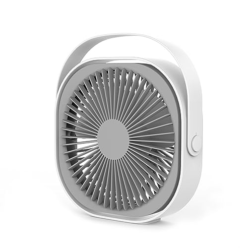 USB-Ventilator, 15,2 cm (6 Zoll), verstellbarer kleiner drehbarer USB-Ventilator, leiser USB-Ventilator für Schreibtisch, Heimbüro von Mllepjdh