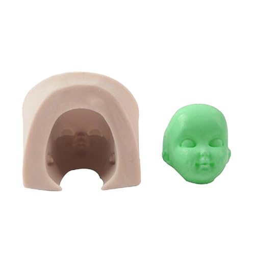 Silikon Baby Doll Head Mold | Human Face Baking Mold for Cake Decoration | Perfect Craft Tool for Chocolate Desserts and Handmade Clay Projects von Mlllokfki