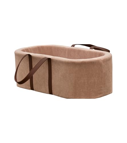Mlumo Moseskorb Baby aus weicher Baumwolle – Babykorb mit Matratze (Maße: 77 x 38 x 26 cm), eleganter und sicherer Baby Basket für Neugeborene, ideal für den ersten Schlaf Ihres Babys von Mlumo