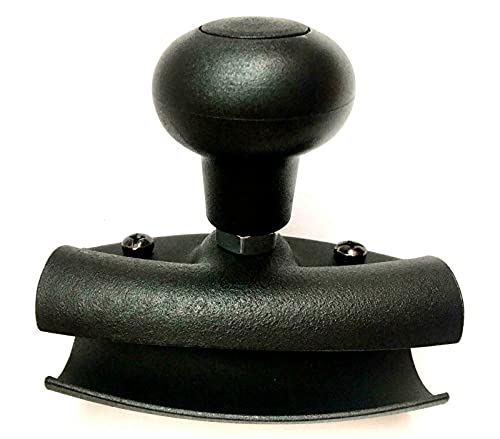 MelTruck® Lenkhilfe Lenkradknauf Lenkrad Drehknopf Universal f. LKW Bagger Traktor Stapler (111x67x35 mm) von Mlx