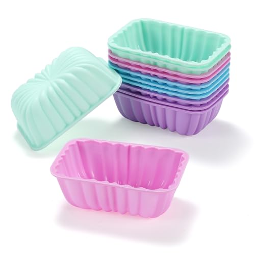 Mini Muffins Backform 12 Stück Silikon Mini Kastenform Kuchenform Klein Wiederverwendbar Backform Mini Muffins Backform 12 Stück Silikon Mini Kastenform Kuchenform Klein Wiederverwendbar Backform von Mlying