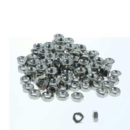 100 Stück Sechskantmutter, M3 Edelstahl Sechskantmuttern, Hex Nut Edelstahlmutter Muttern Sechskantmuttern, Sechskant Mutter Regelgewinde Mutter, Für Foto Stativ 100 Stück Sechskantmutter, M3 Edelstahl Sechskantmuttern, Hex Nut Edelstahlmutter Muttern Sechskantmuttern, Sechskant Mutter Regelgewinde Mutter, Für Foto Stativ von Mmgoqqt