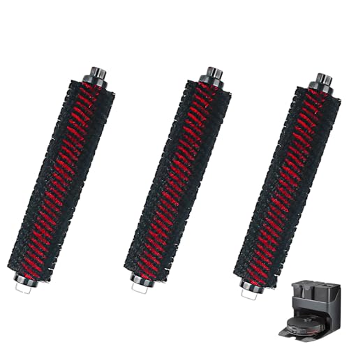 3 StüCk Selbstrollende ReinigungsbüRste, Kompatibel Mit Roborock S8 Pro Ultra,S7 Maxv Ultra, S7 Pro Ultra Roboter Staubsauger, FüR Wischtusch Und Dock-Selbstreinigung, Roboterstaubsauger von Mmgoqqt