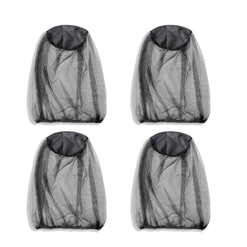 Premium Moskitonetz Kopf für Insekten, 4 Pack for Outdoor Lovers Protect from Fly Screen Mosquito Gnat and Other Flies für Alle HüTe Head Net von Mmgoqqt