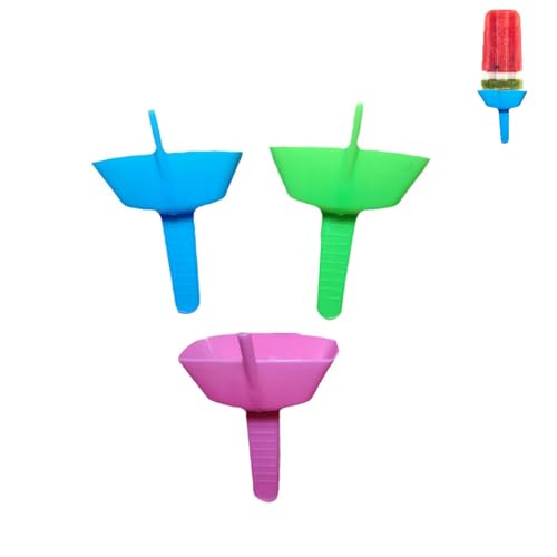 Tropffreier Eis Am Stiel-Halter, 3 StüCkr Kunststoff-Eiscreme-Halter, Wiederverwendbarer Eiscreme-Halter Mit Strohhalmen, Eiscreme-Tropfabdeckung FüR Jungen Und MäDchen von Mmgoqqt