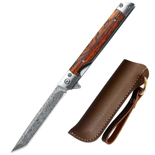 Mmoa Outdoor messer Survival Tragbar taschenmesser aus stahl & holz Handliches Handwerkzeuge EDC Langes klappmesser mit Scheide Mmoa Outdoor messer Survival Tragbar taschenmesser aus stahl & holz Handliches Handwerkzeuge EDC Langes klappmesser mit Scheide von Mmoa